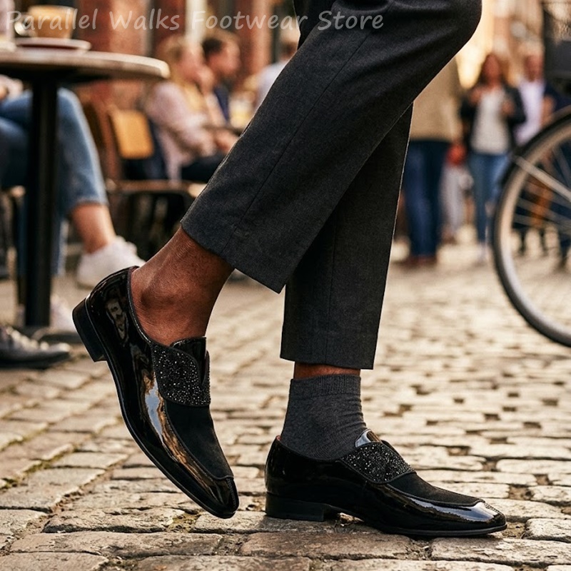 Mocassini da uomo neri in fint - Men'S Shoes Smart recensione e prezzo