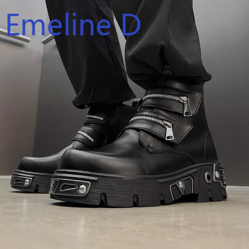 Scarpe alte punk scuro Scarpe  - Men'S Shoes With Height Increase recensione e prezzo