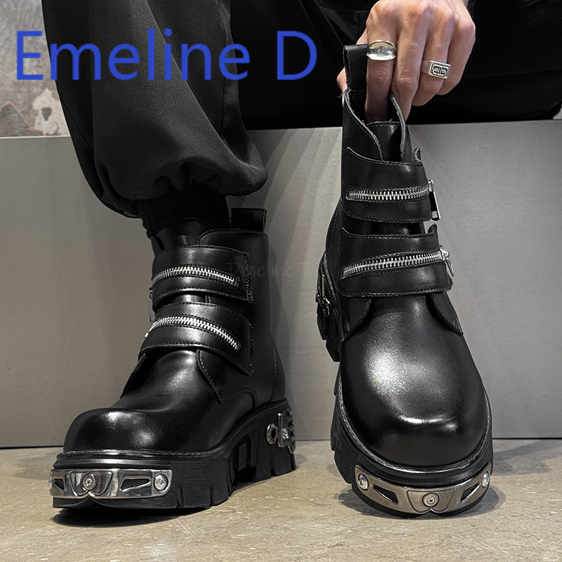 Scarpe alte punk scuro Scarpe  - Men'S Shoes With Height Increase recensione e prezzo